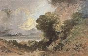 Joseph Mallord William Turner The tree at the edge of lake china oil painting reproduction